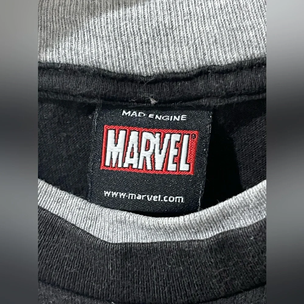 Vintage Y2K Marvel Ironman Wolverine Captain America L/S Shirt Youth Small‎